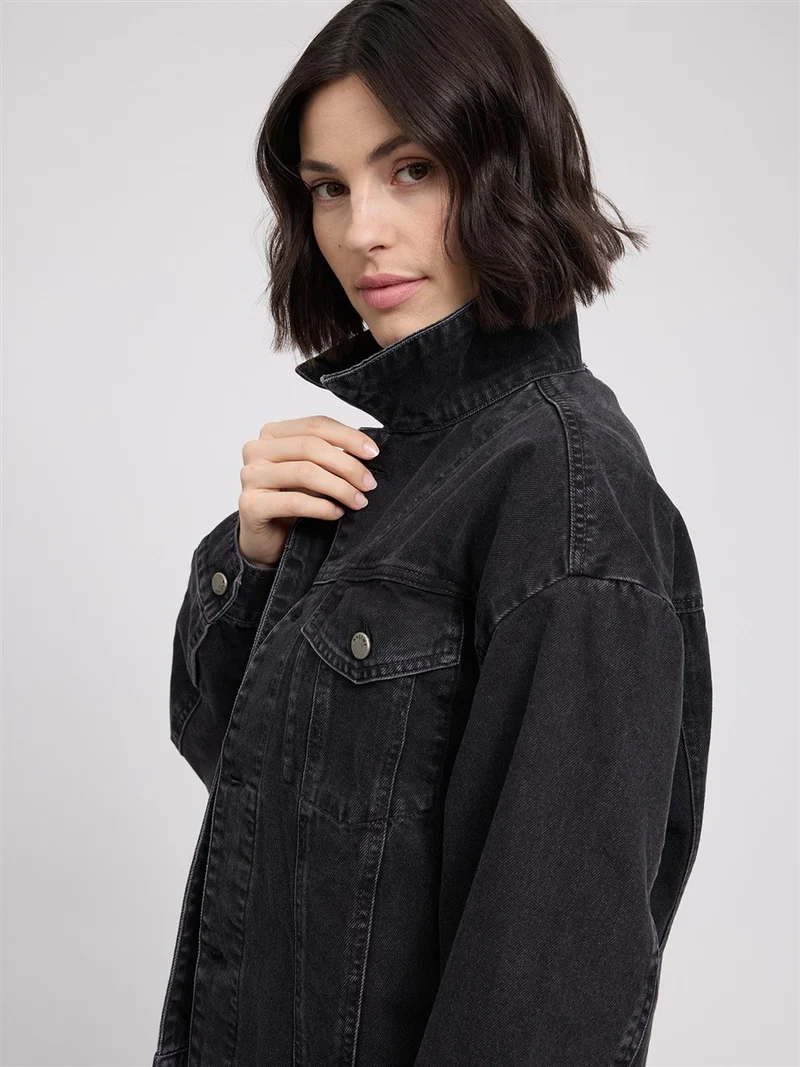 MAZINE Denim Jacket dark-grey