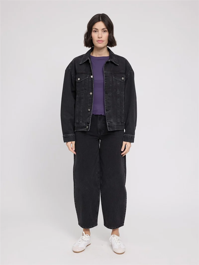 MAZINE Denim Jacket dark-grey