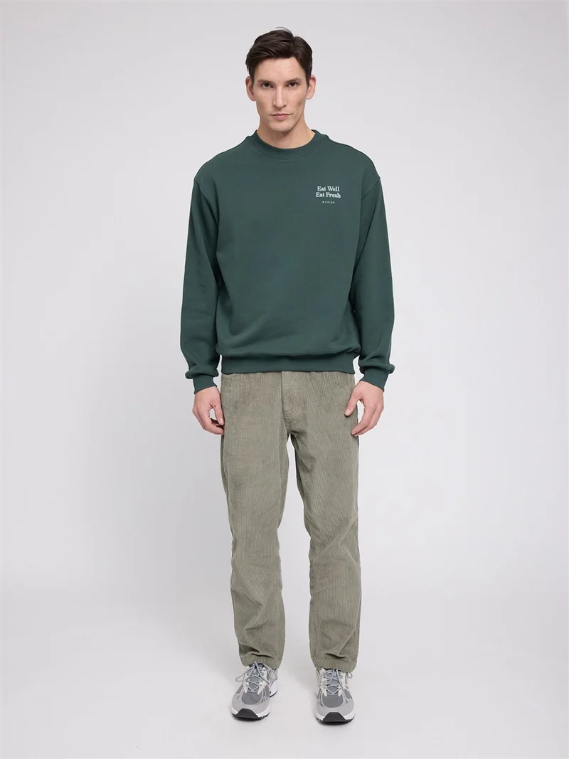 MAZINE Back Print Sweatshirt forest-eat-well