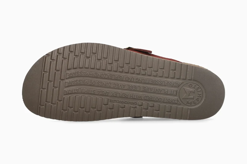Sandales voûte liège HALINA rouge foncé