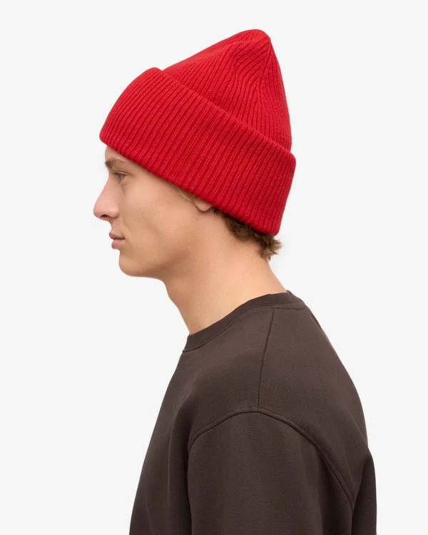 COLORFUL STANDARD Merino Wool Hat scarlet red