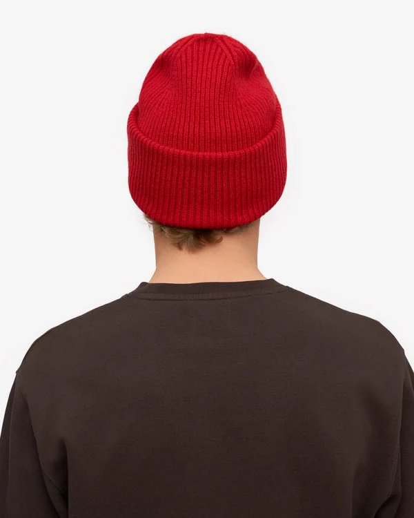COLORFUL STANDARD Merino Wool Hat scarlet red