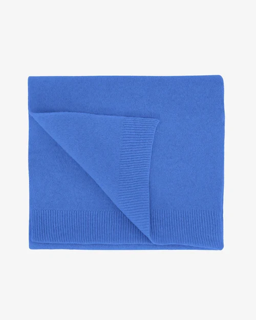 COLORFUL STANDARD Merino Wool Scarf pacific blue