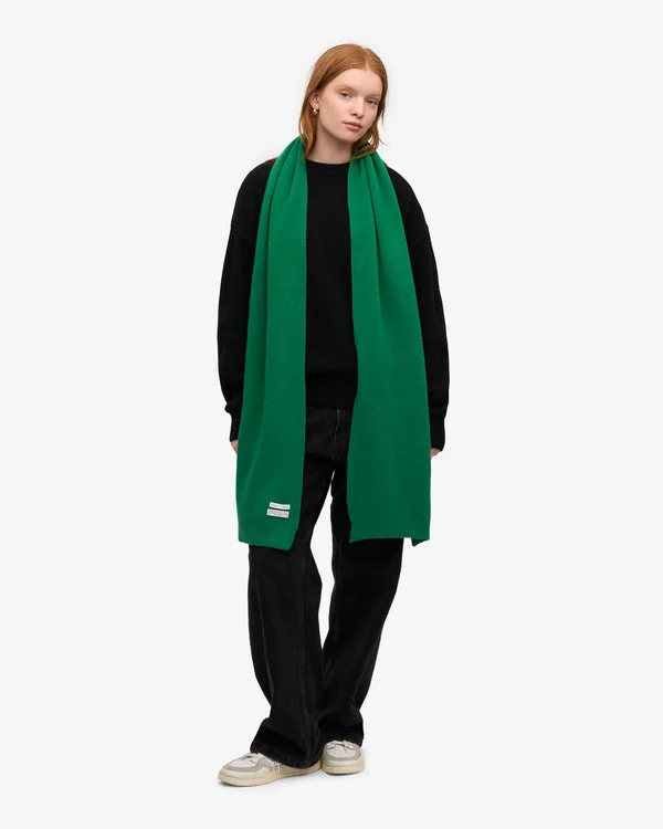 COLORFUL STANDARD Merino Wool Scarf kelly green