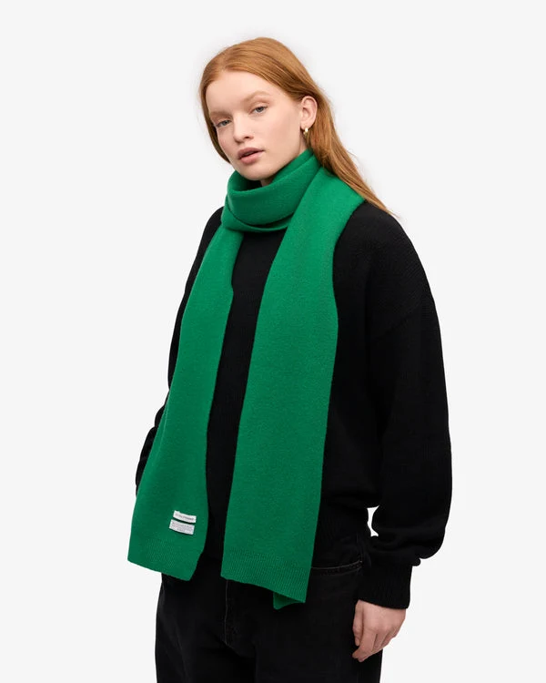 COLORFUL STANDARD Merino Wool Scarf kelly green