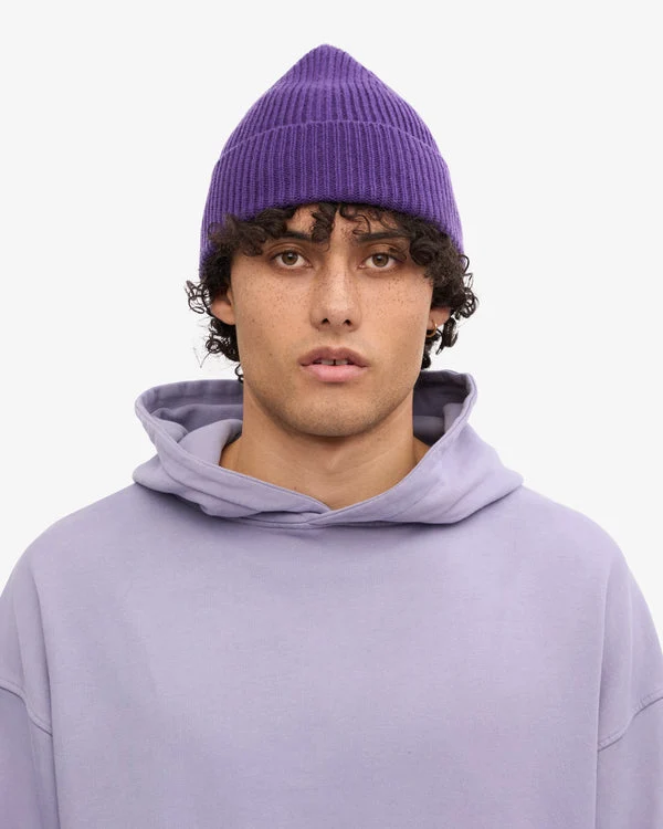 COLORFUL STANDARD Merino Wool Beanie ultra violet