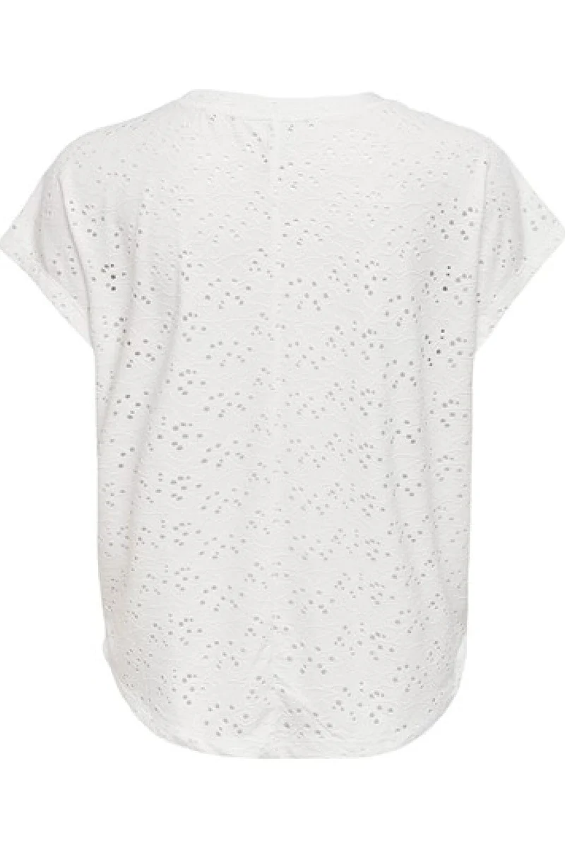 Only - Onlsmilla S/S Top - 3623088 Cloud Dancer