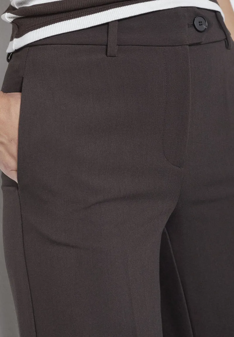 Co´Couture - Volacc Wide Pant 31191 - 145 - Dark Brown