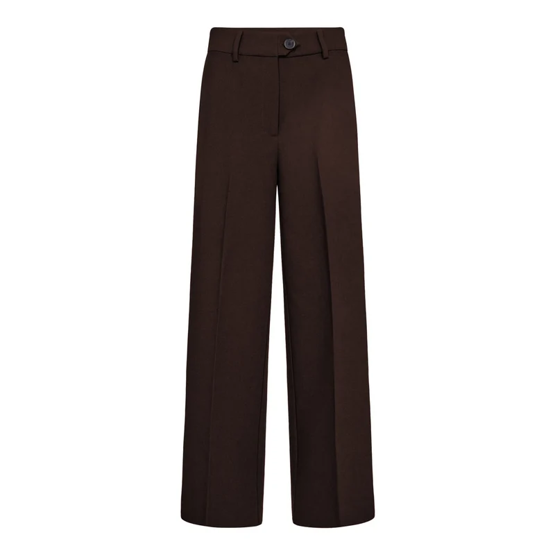 Co´Couture - Volacc Wide Pant 31191 - 145 - Dark Brown