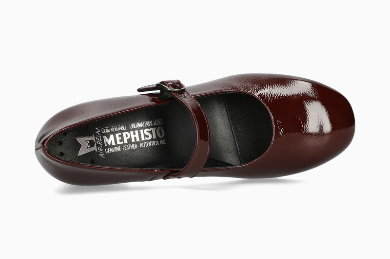 Ballerines TOPAZE rouge foncé