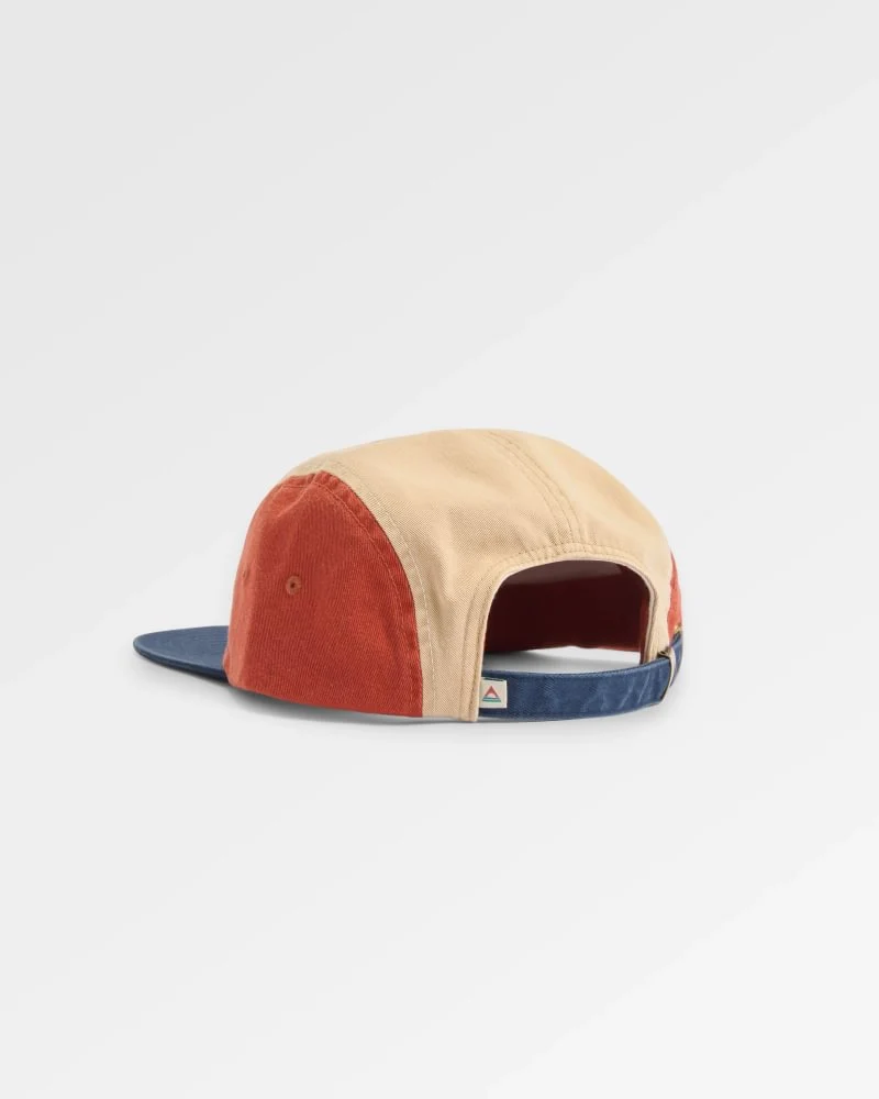 PASSENGER Fixie Organic 5 Panel Cap blue navy/dark rust