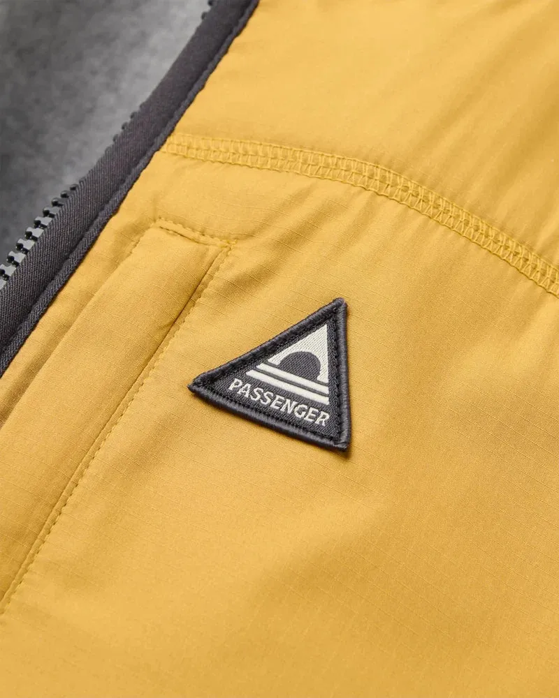 PASSENGER Offgrid 1/2 Zip Recycled Sherpa Fleece grey marl/deep ocean