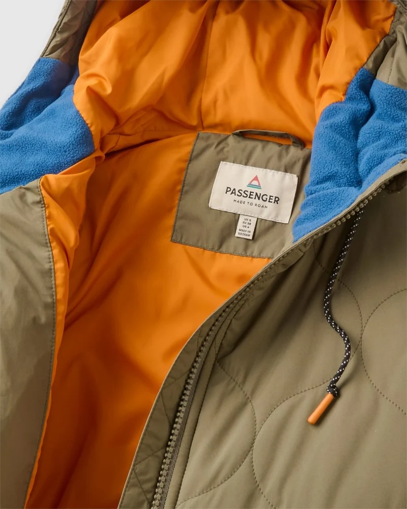 PASSENGER Flora Long Recycled Insulated Parka dusty olive