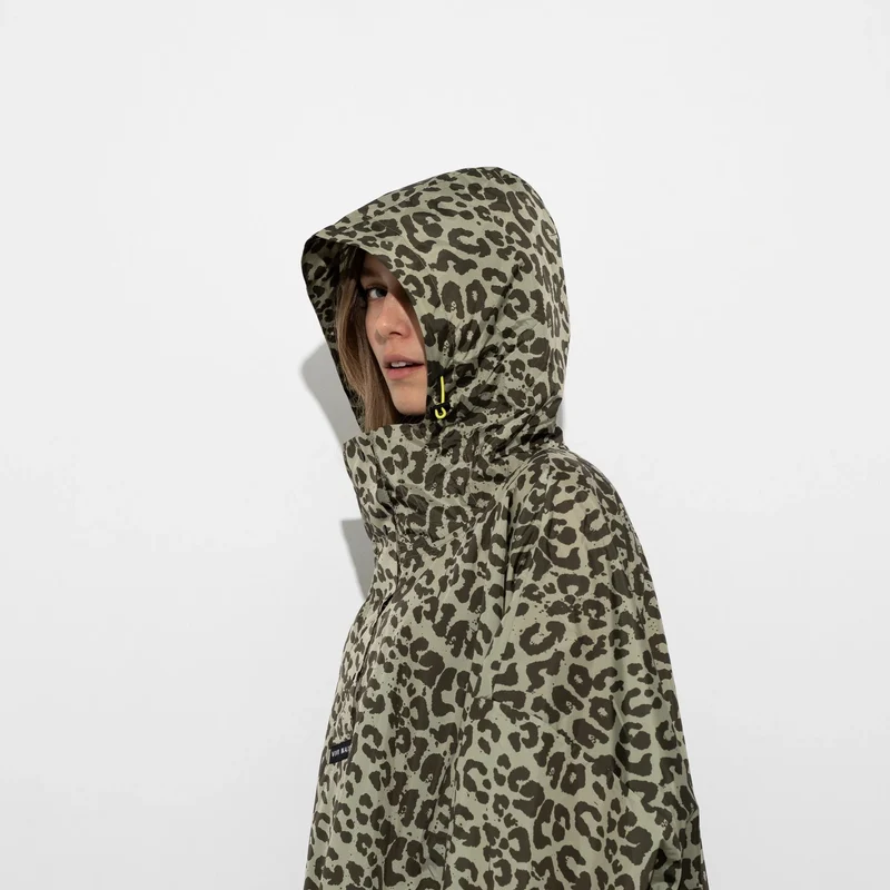 VIVI MARI Raincoat leo splashes olive/pale olive onesize