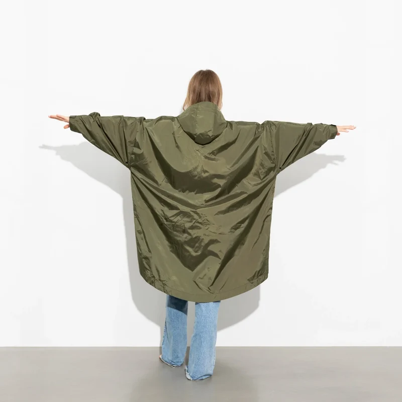 VIVI MARI Raincoat solid olive onesize