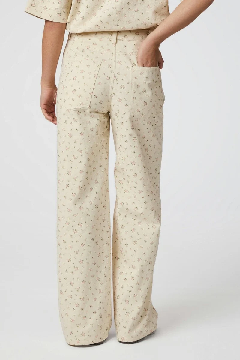 Neo Noir - Semba Floral Denim Pants 165228 - 121 - Off White