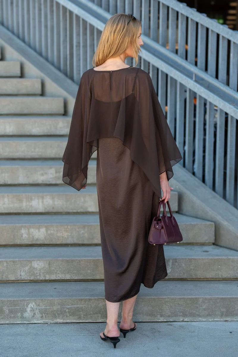 A-View - Flow Dress Av9495 - 194 - Dark Brown
