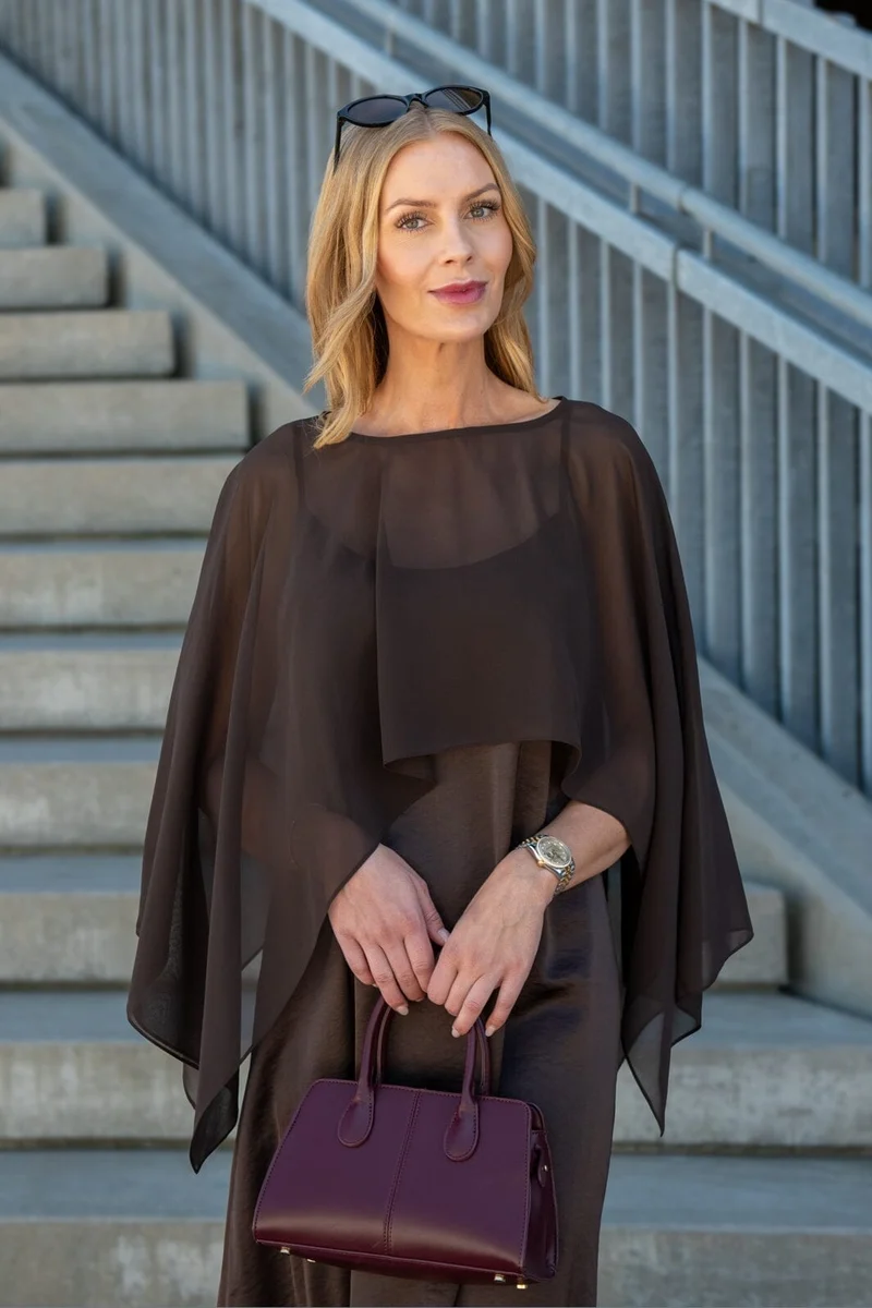 A-View - Flow Dress Av9495 - 194 - Dark Brown
