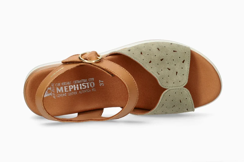 Sandales SERAFIA kaki clair