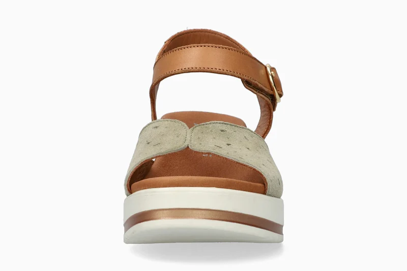 Sandales SERAFIA kaki clair