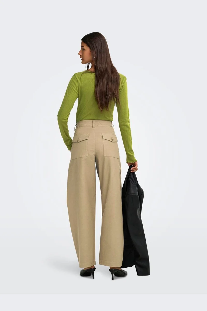 Only - Onlclair Barrel Pant - 5079694 Cornstalk