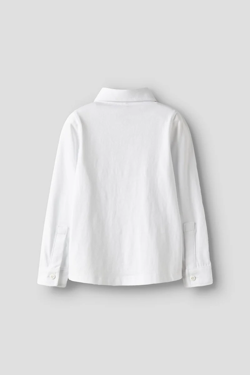 Name It - Nmmronalo Ls Jersey Shirt - 4874456 Bright White