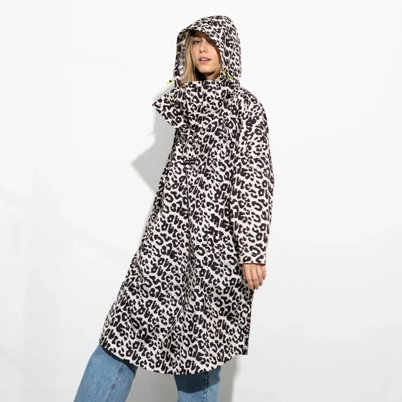 VIVI MARI Raincoat leo splashes black/sand onesize