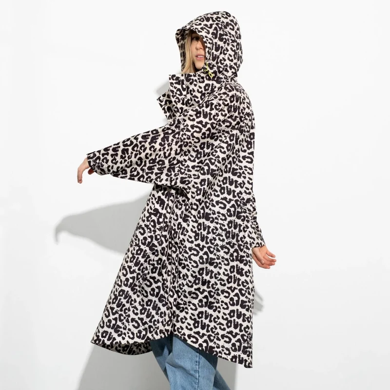 VIVI MARI Raincoat leo splashes black/sand onesize