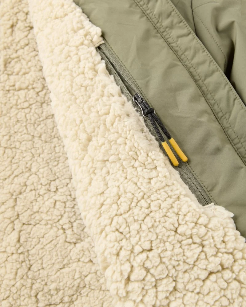 PASSENGER Lucia Sherpa Lined Bomber Jacket 2.0 dusty olive