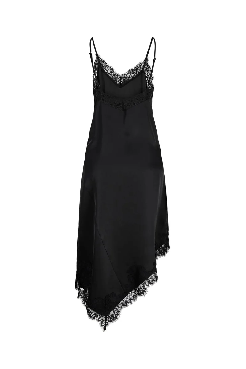 Jjxx - Jxvima Satin Sl Lace Mix Dress Ln - 5107926 Black