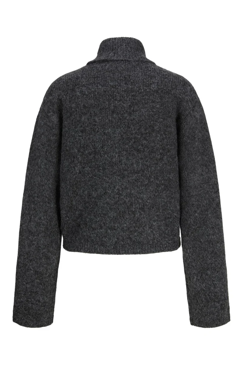 Jjxx - Jxrosanna Roll Neck Knit - 4898557 Dark Grey Melange