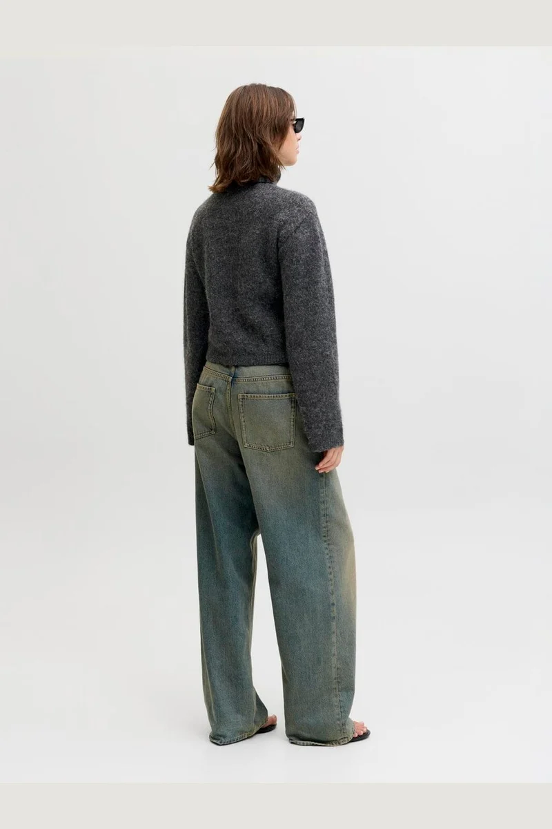 Jjxx - Jxrosanna Roll Neck Knit - 4898557 Dark Grey Melange