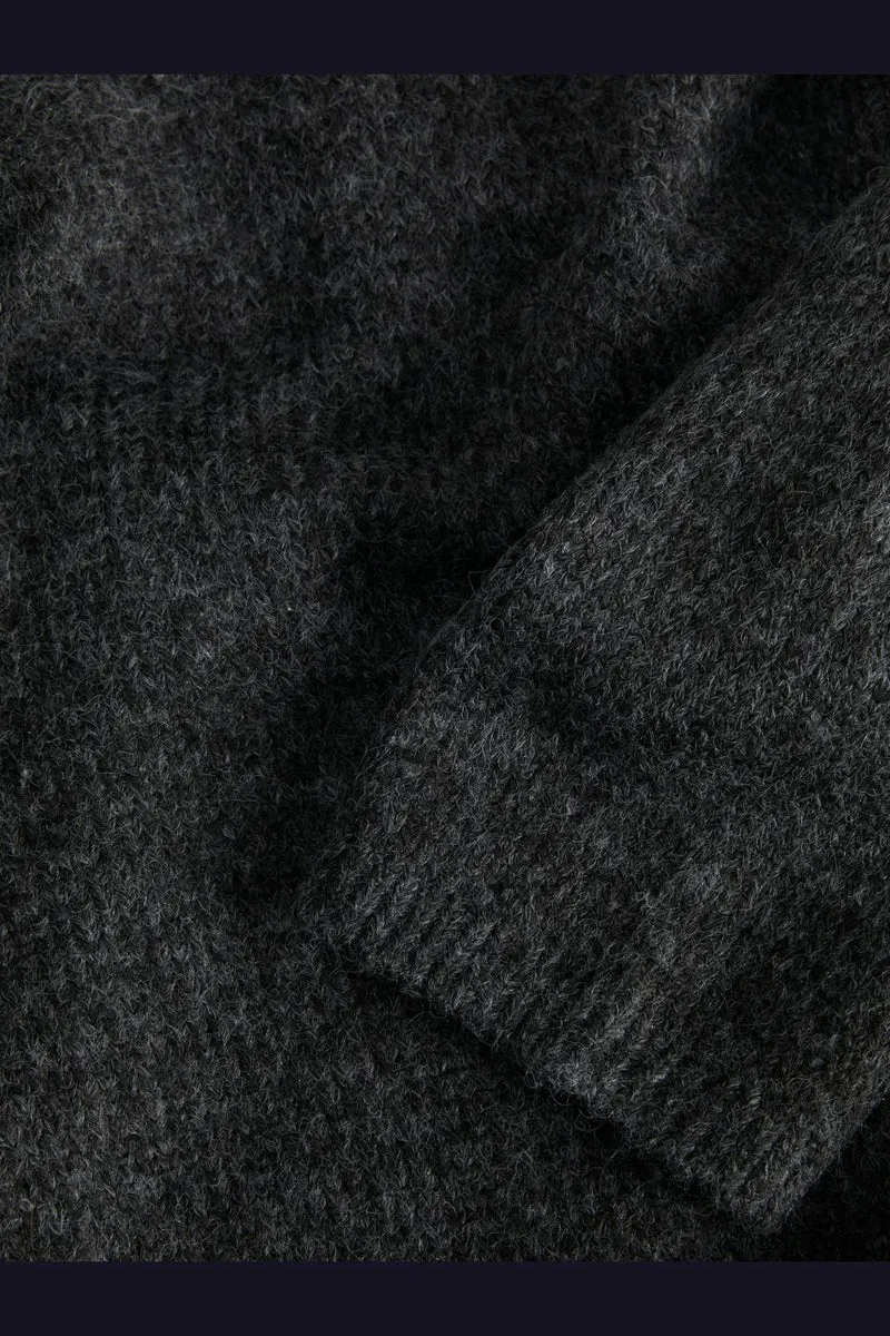 Jjxx - Jxrosanna Roll Neck Knit - 4898557 Dark Grey Melange