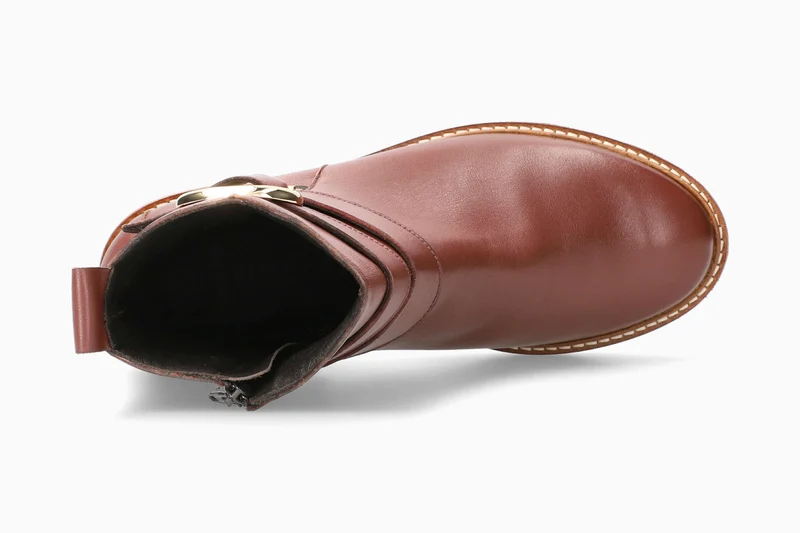 Bottines OLLIA marron foncé