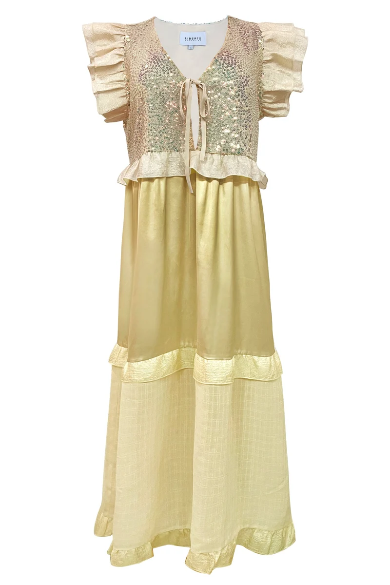 Liberte x Molly&My - Nor-Frill-Dress 22236 - Butter Yellow