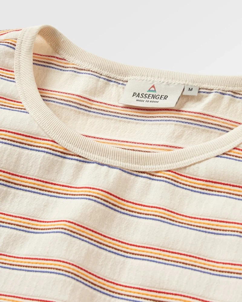 PASSENGER Retro Vibes Organic Cotton T-Shirt retro stripe