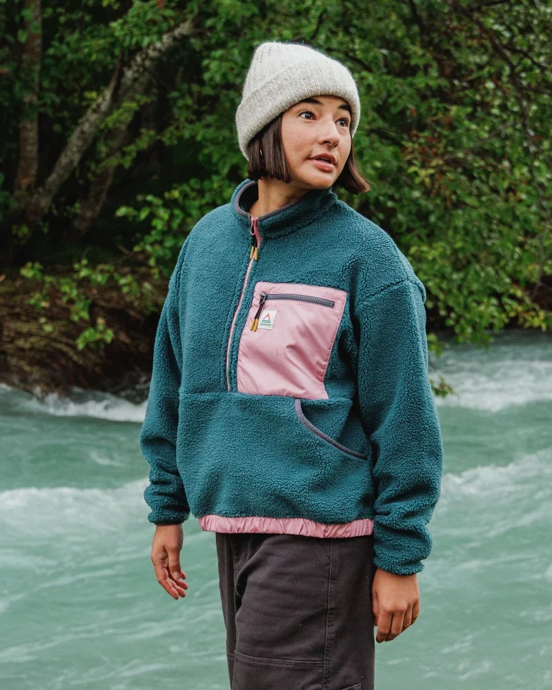 PASSENGER Ravi Recycled Sherpa Fleece mediterranean