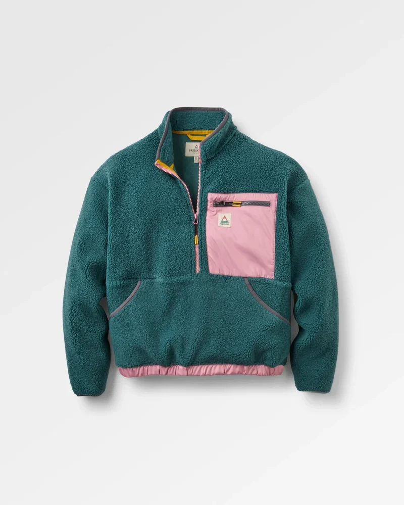 PASSENGER Ravi Recycled Sherpa Fleece mediterranean