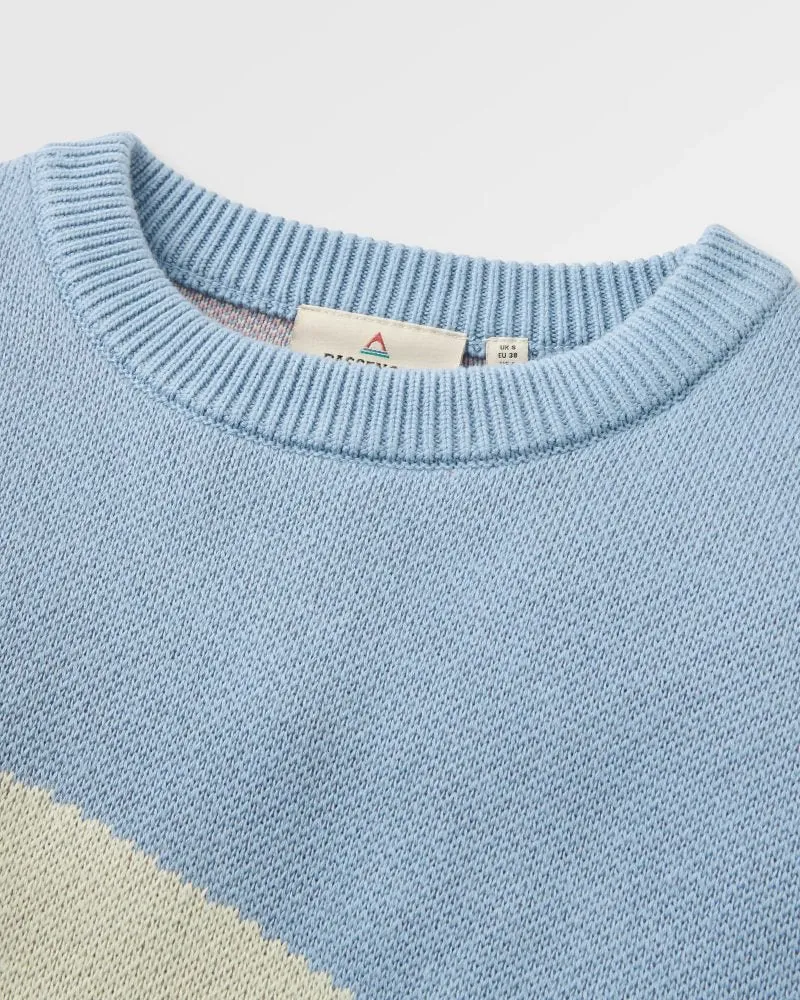 PASSENGER Scenic Recycled Knitted Jumper scenic stormy blue