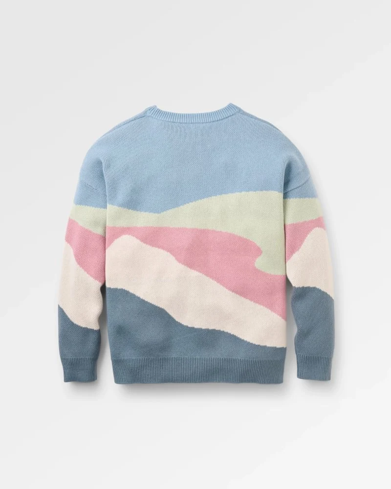 PASSENGER Scenic Recycled Knitted Jumper scenic stormy blue
