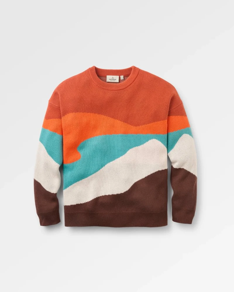 PASSENGER Scenic Recycled Knitted Jumper scenic chestnut