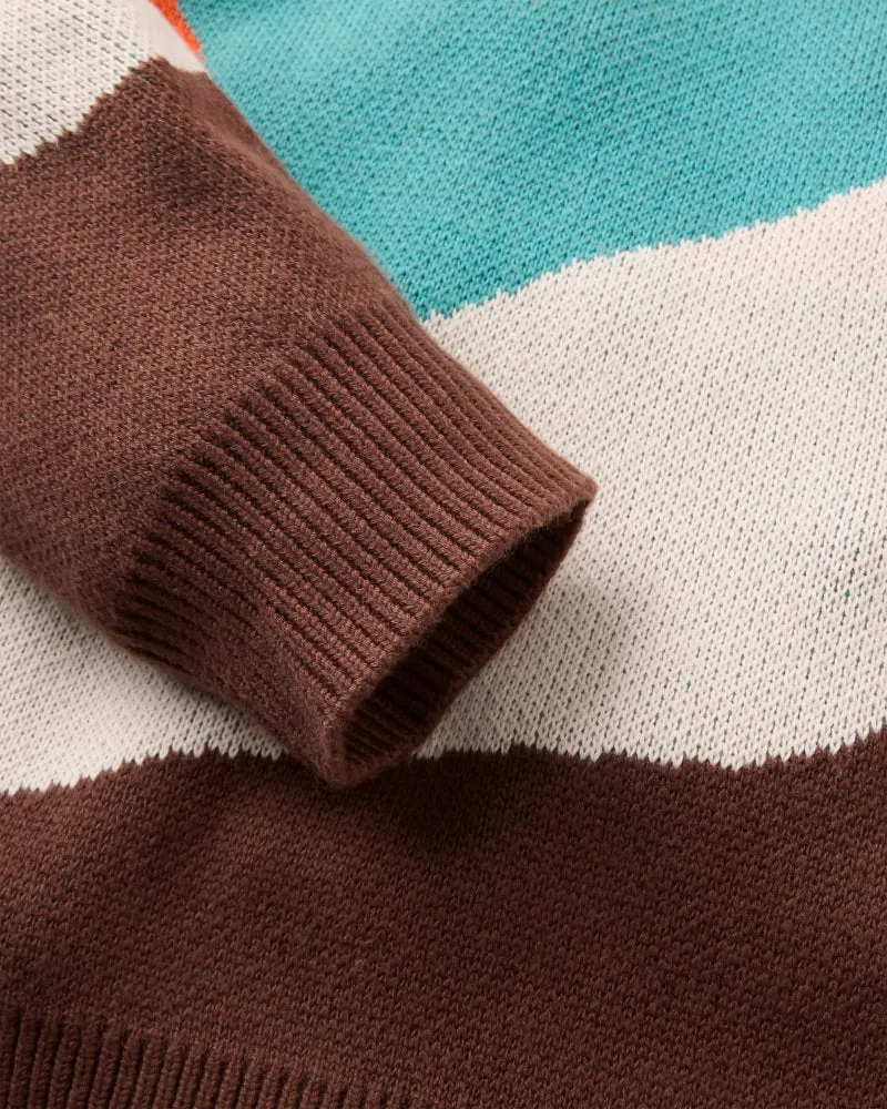 PASSENGER Scenic Recycled Knitted Jumper scenic chestnut