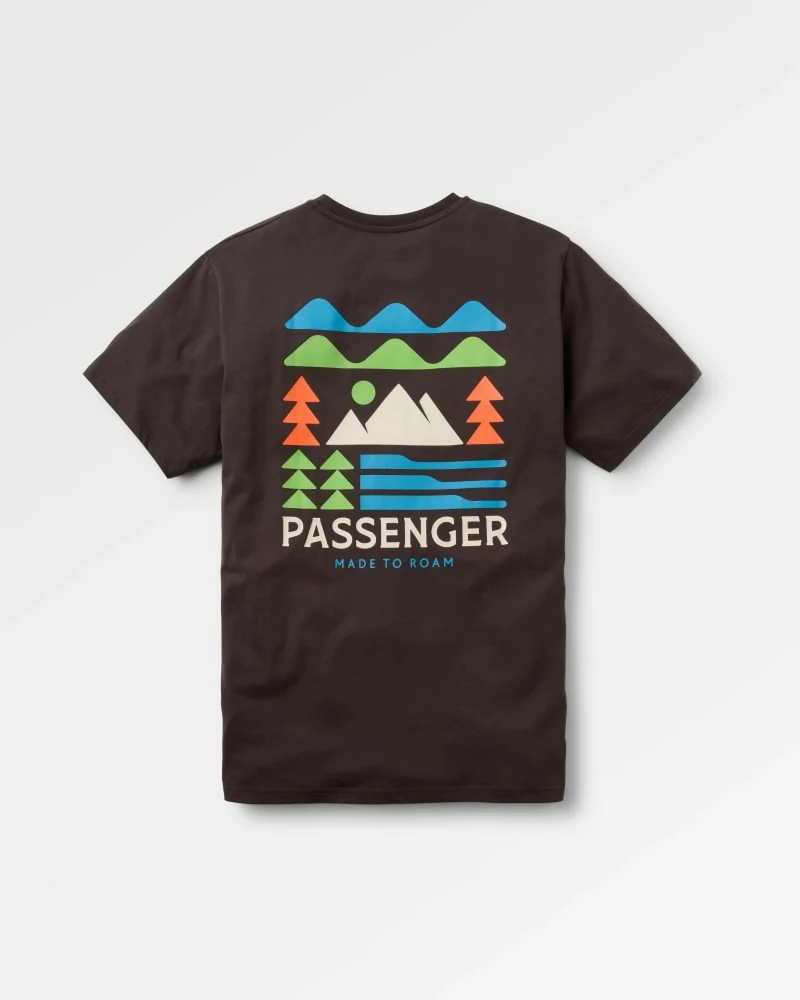 PASSENGER Cutout Organic Cotton T-Shirt espresso