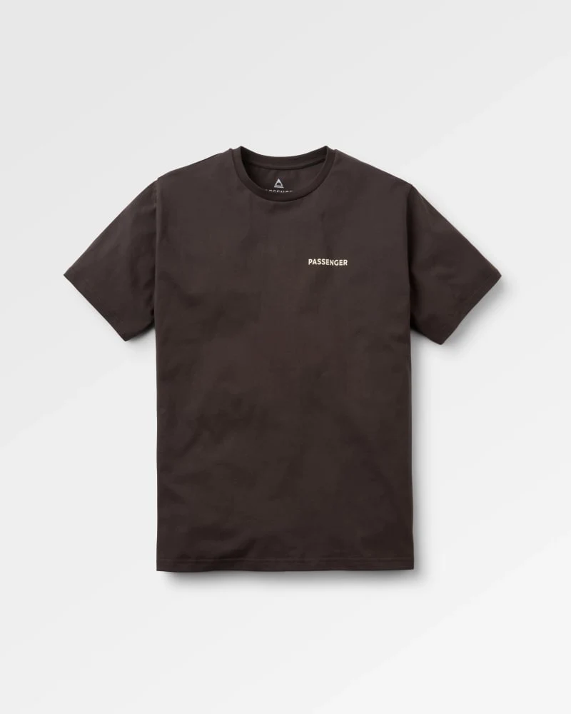 PASSENGER Cutout Organic Cotton T-Shirt espresso