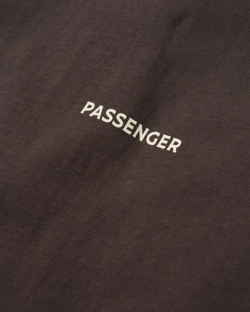 PASSENGER Cutout Organic Cotton T-Shirt espresso