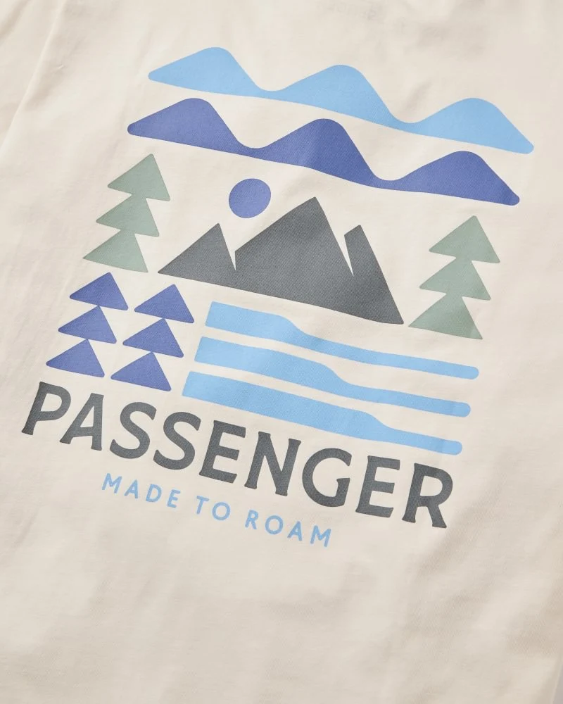 PASSENGER Cutout Organic Cotton T-Shirt birch