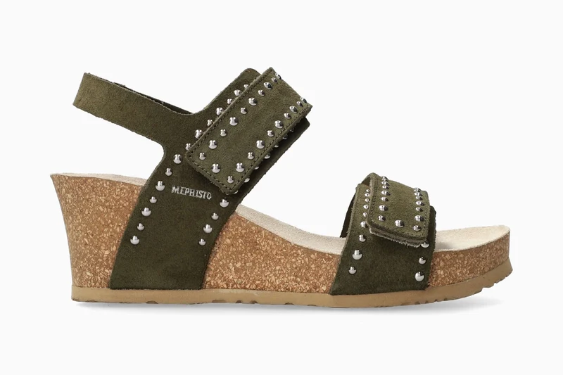 Sandales LINA vert loden