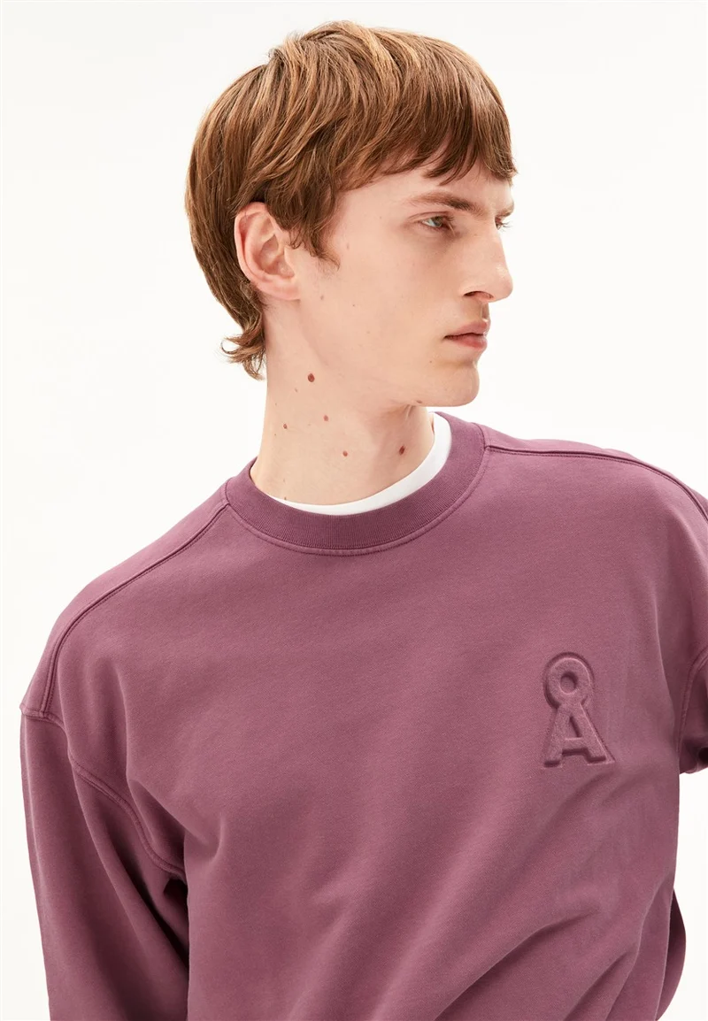 ARMEDANGELS Iconic Å Gmt Dye Sweatshirt velvet ember washed