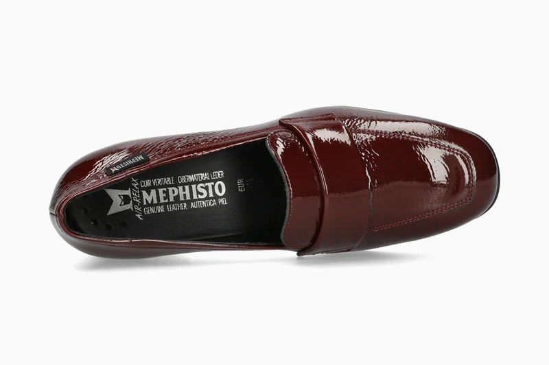 Mocassins JOSEPHINE rouge foncé