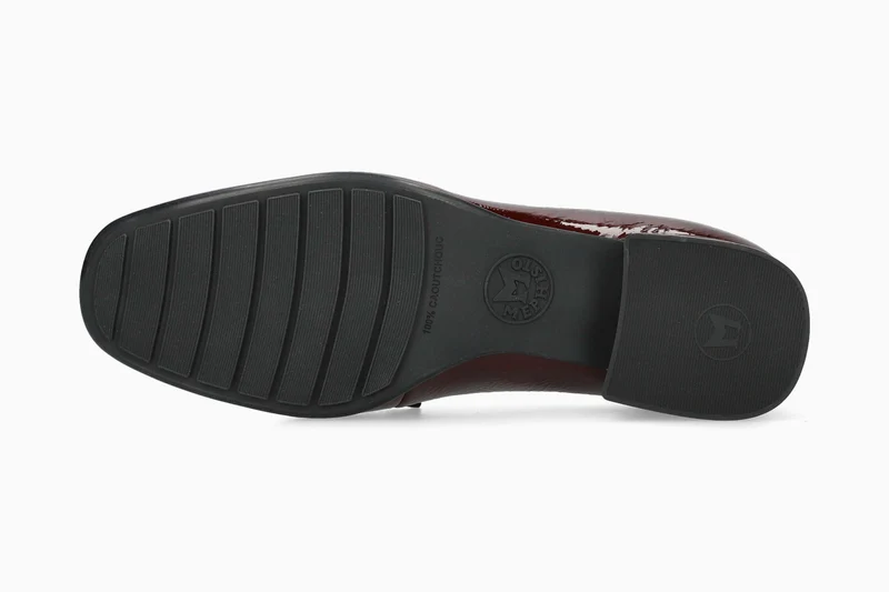 Mocassins JOSEPHINE rouge foncé
